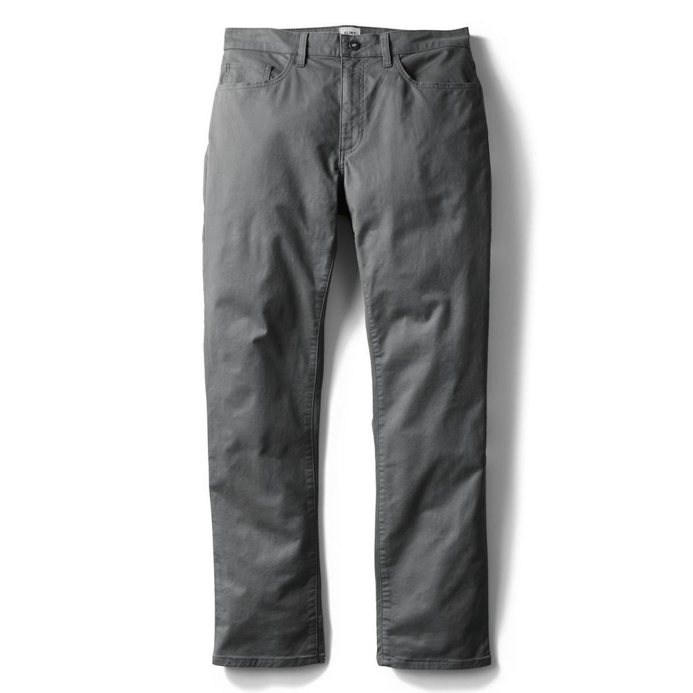 Flint and Tinder 365 5-Pocket Pant Men 38x27 Charcoal Grey Straight Fit F-510002